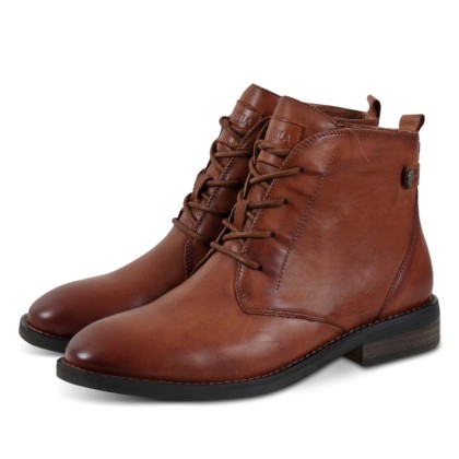 Carmela Leather Ankle Boots 67623 Camel