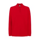 Premium Long Sleeve Polo Fruit of the Loom 63-310-0 - Red