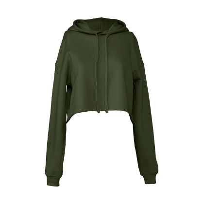 Γυναικείο φούτερ Cropped Fleece Bella 7502 - Military Green