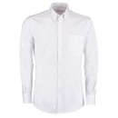 Ανδρικό πουκάμισο Slim Fit Stretch Oxford Kustom Kit KK182 - Whi