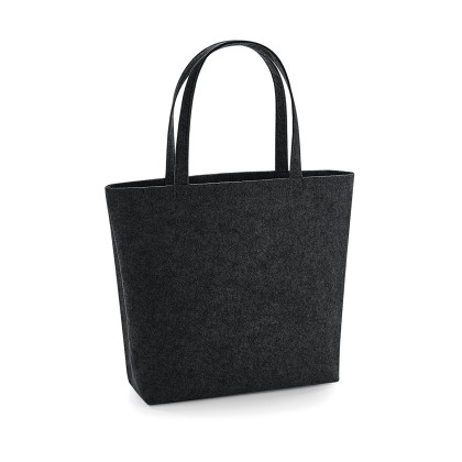 Τσάντα shopping τσόχινη Bag Base BG721 - Charcoal Melange