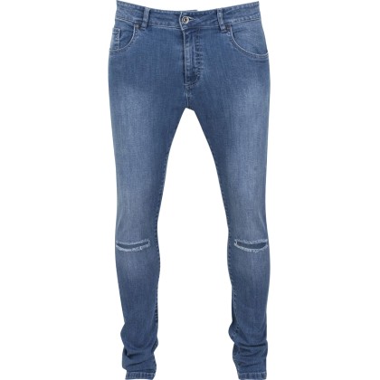 Ανδρικό παντελόνι Slim Fit Knee Cut Denim Urban Classics TB1652 