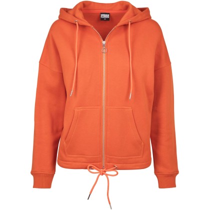 Γυναικείο hoodie Kimono Zip Urban Classics TB1726 Rust Orange