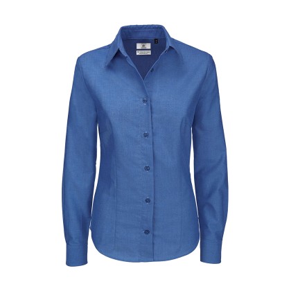 Μακρυμάνικο πουκάμισο B & C Oxford LSL Women - Blue Chip