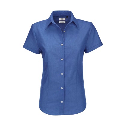 Κοντομάνικο πουκάμισο B & C Oxford SSL Women - Blue Chip