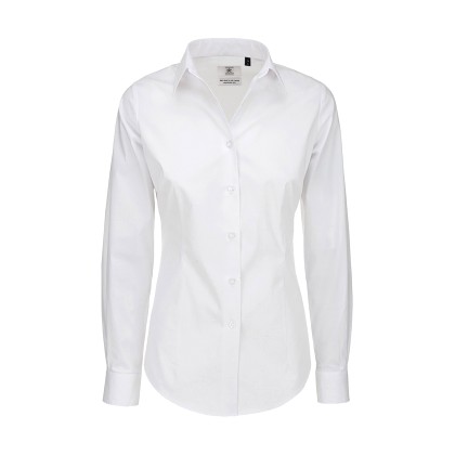 Μακρυμάνικο πουκάμισο B & C Black Tie LSL Women - White