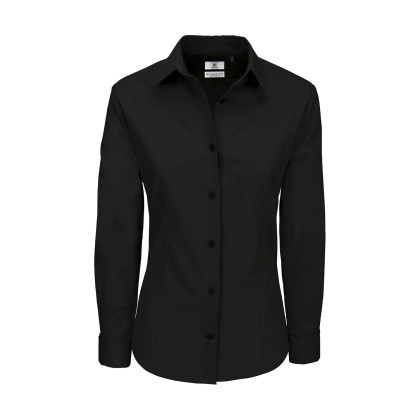 Μακρυμάνικο πουκάμισο B & C Heritage LSL Women - Black