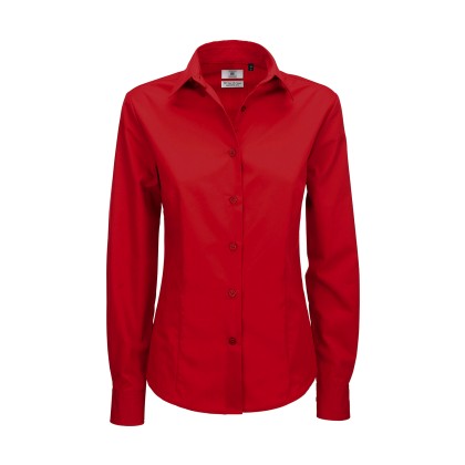 Μακρυμάνικο πουκάμισο B & C Smart LSL Women - Deep Red