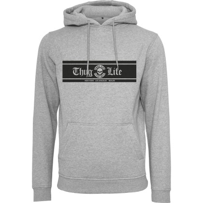 Ανδρικό hoodie Thug Life Box Logo Mister Tee TL005 Grey
