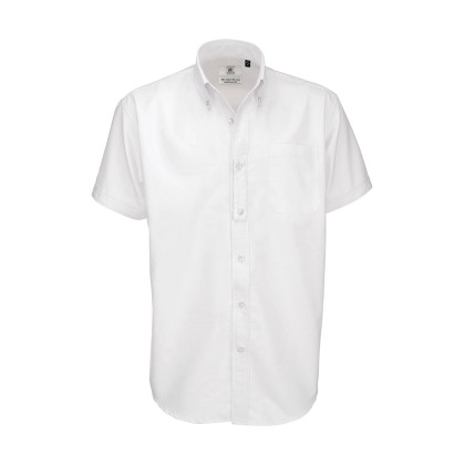 Κοντομάνικο πουκάμισο B & C Oxford SSL Men - White