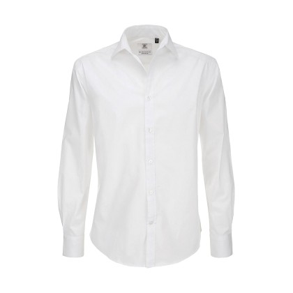 Μακρυμάνικο πουκάμισο B & C Black Tie LSL Men - White