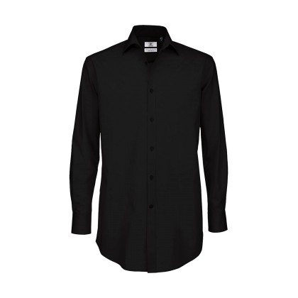 Μακρυμάνικο πουκάμισο B & C Black Tie LSL Men - Black