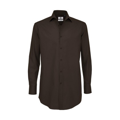 Μακρυμάνικο πουκάμισο B & C Black Tie LSL Men - Coffee Bean