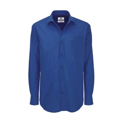 Ανδρικό μακρυμάνικο πουκάμισο B & C Heritage LSL - Blue Chip
