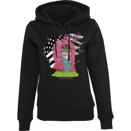 Γυναικείο hoodie Petsrock Pink Cat Merchcode MC174 Black