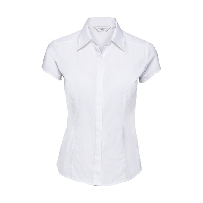 Γυναικείο κοντομάνικο πουκάμισο Russell R-925F-0 - White