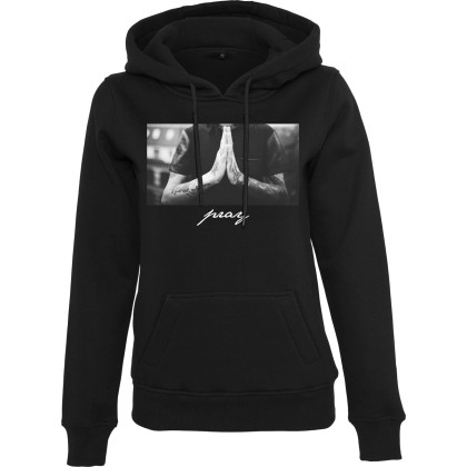 Γυναικείο hoodie Pray Mister Tee MT684 Black