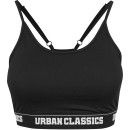 Γυναικείο αθλητικό μπουστάκι Logo Urban Classics TB1659 Black