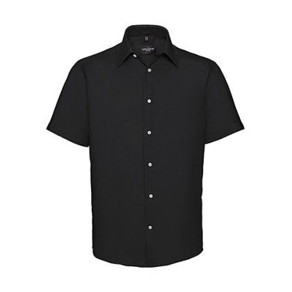 Ανδρικό κοντομάνικο πουκάμισο Non-iron Russell R-959M-0 - Black