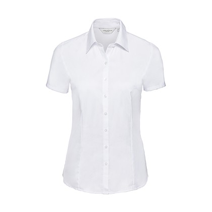 Γυναικείο κοντομάνικο πουκάμισο Herringbone Russell R-963F-0 - W