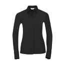 Γυναικείο μακρυμάνικο πουκάμισο Stretch Russell R-960F-0 - Black