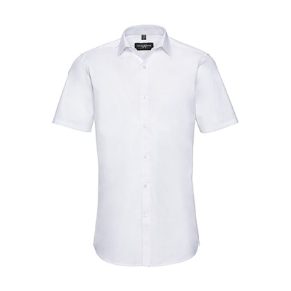 Κοντομάνικο πουκάμισο Stretch Russell R-961M-0 - White