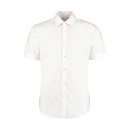 Κοντομάνικο πουκάμισο Slim Fit Kustom Kit KK191 - White