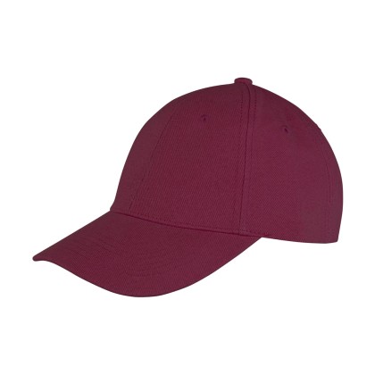 Εξάφυλλο καπέλο Memphis Low Profile Result Caps RC081X - Burgund