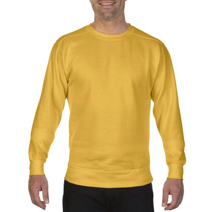 Ανδρικό Φούτερ Crew Neck Comfort Colors 1566 - Mustard