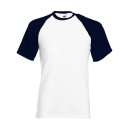 Ανδρικό T-Shirt Baseball Fruit of the Loom 61-026-0 - White/Deep
