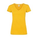 Lady-Fit Valueweight V-neck T Fruit of the Loom 61-398-0 - Sunfl