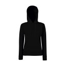 Lady Fit Hooded Sweat Fruit of the Loom 62-038-0 - Black