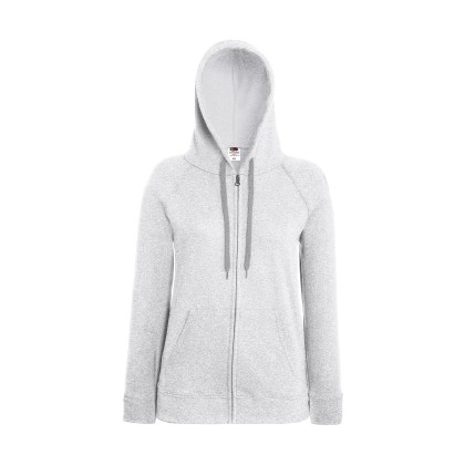 Lady-Fit Lightweight Hooded Sweat Jacket Fruit of the Loom 62-15