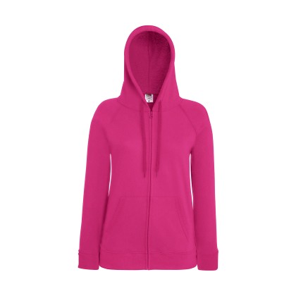 Lady-Fit Lightweight Hooded Sweat Jacket Fruit of the Loom 62-15