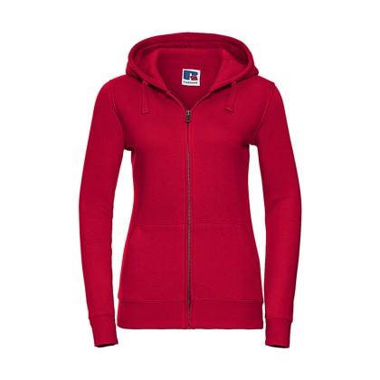 Ladies Authentic Zipped Hood Russell R-266F-0 - Classic Red