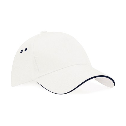 Πεντάφυλλο καπέλο Sandwich Peak Beechfield B15c - White/French N