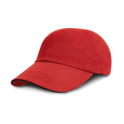 Καπέλο Brushed Cotton Result Caps RC024P - Red/Black