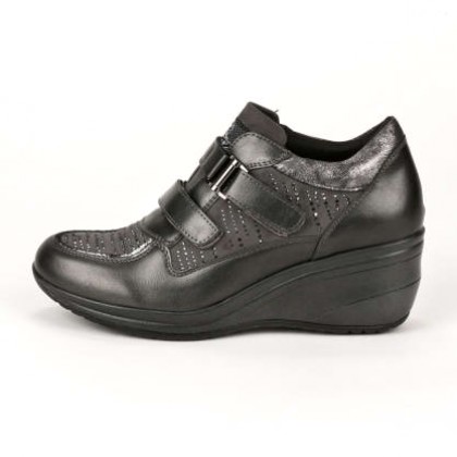 Casual παπούτσια με πλατφόρμα - ΓΚΡΙ X17-912
