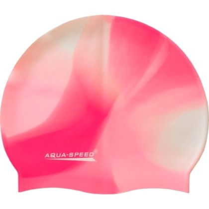 Swimming cap Aqua-Speed Bunt 95 pink-white