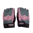 Gloves for the gym Pink / Gray W HMS RST03 r. L.
