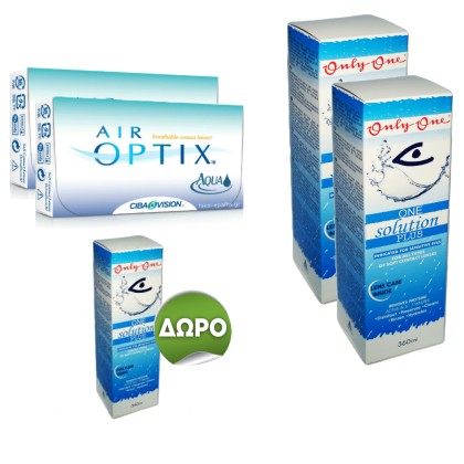 Alcon (Ciba Vision) Air Optix Aqua Μηνιαίοι Φακοί Επαφής (12 τεμ