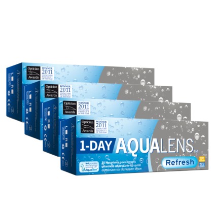 Aqualens Refresh 1Day Ημερήσιοι Φακοί Επαφής (120 τεμ)