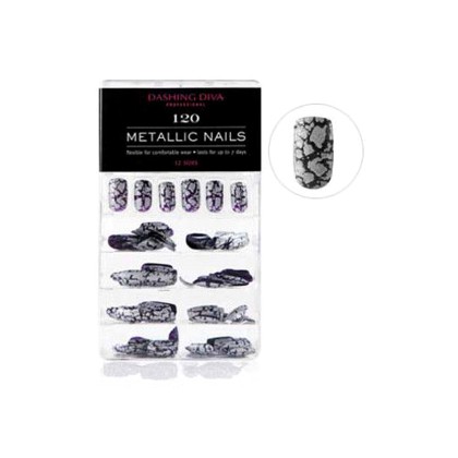 Dashing Diva Metallic Nails Tips 120 Count End of Collection Zeb