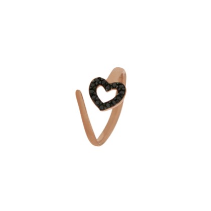 Δαχτυλίδι ασημένιο ανοιγόμενο (σεβαλιέ) σε σχήμα καρδιάς 04-04-2