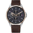 TOMMY HILFIGER 1791615 Shawn Brown Leather Strap