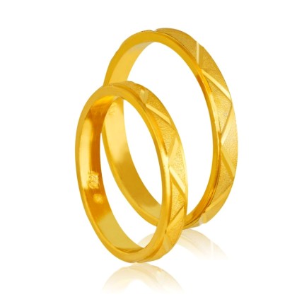 Χρυσή βέρα 405 Ανδρική/Γυναικεία Βέρα για Γάμο και Αρραβώνα