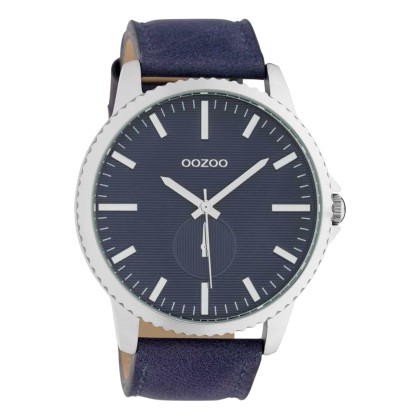 OOZOO C10332 Timepieces XXL Blue Leather Strap