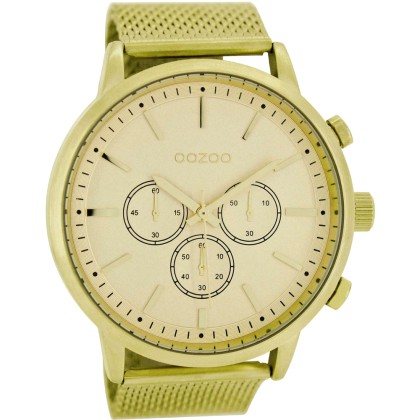 Ρολόι OOZOO C8752 Timepieces με χρυσό καντράν και χρυσό μπρασελέ