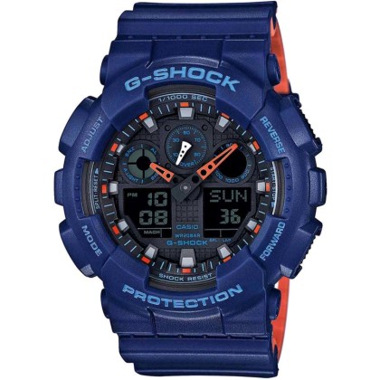 CASIO G-Shock Blue Rubber Strap GA-100L-2AER
