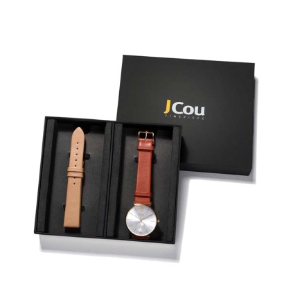 Ρολόι JCOU JU17145-11 Grace Gift Box σε κασετίνα με χρυσό ατσάλι